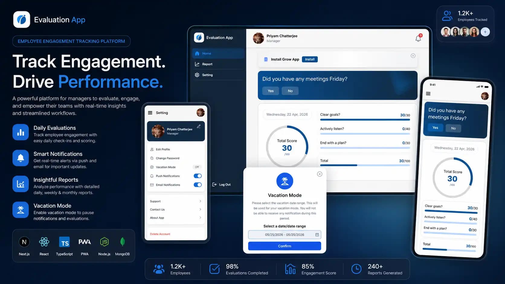 Manager Evaluation App