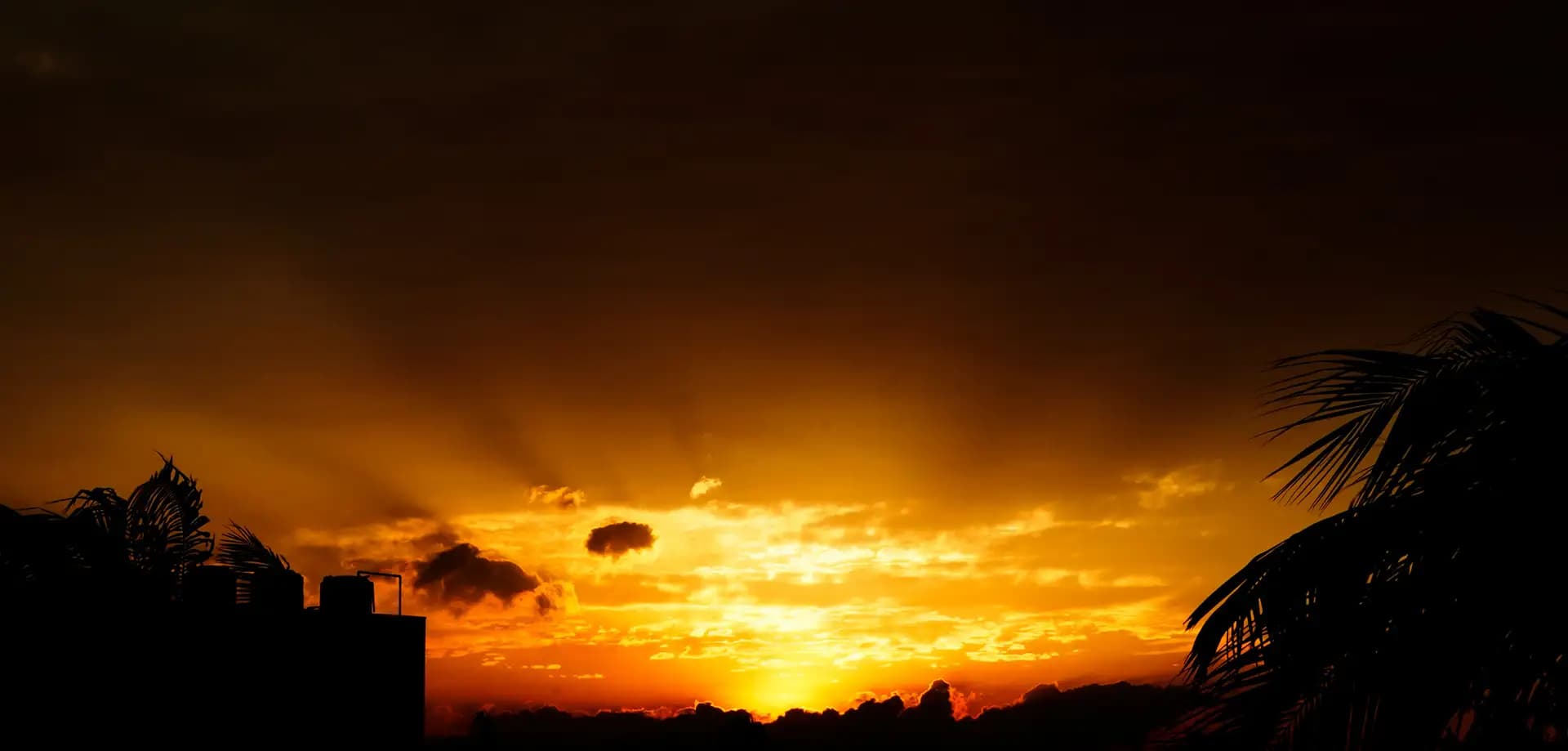 Just after the sunset.. The sky became reddish orange. With the clouds and the colors, it felt like heaven.