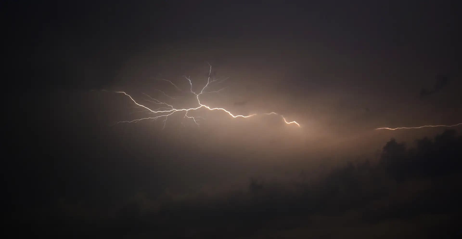 The sky was roaring and lightnings were falling all night. I took my camera and went to the roof to take some shots. It was risky but I got some good shots in the end.