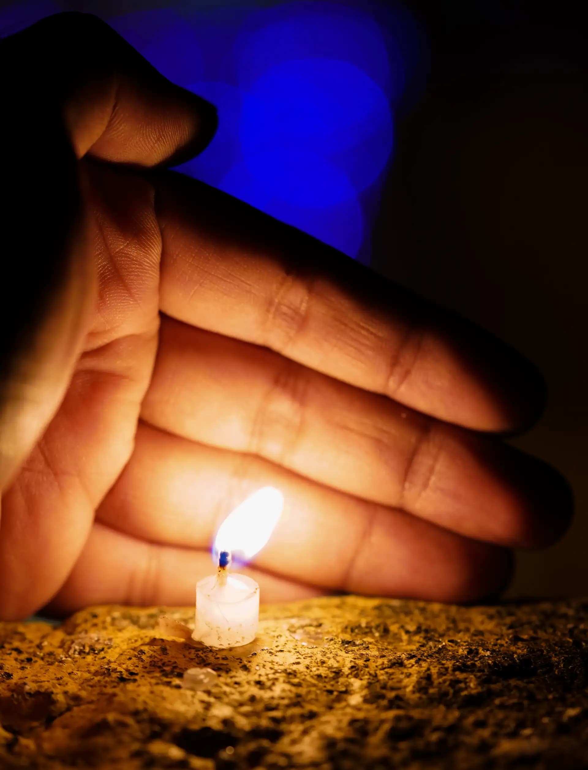 It was Diwali, 2021. The neighborhood was filled with lights. We also put up candles on our roof.