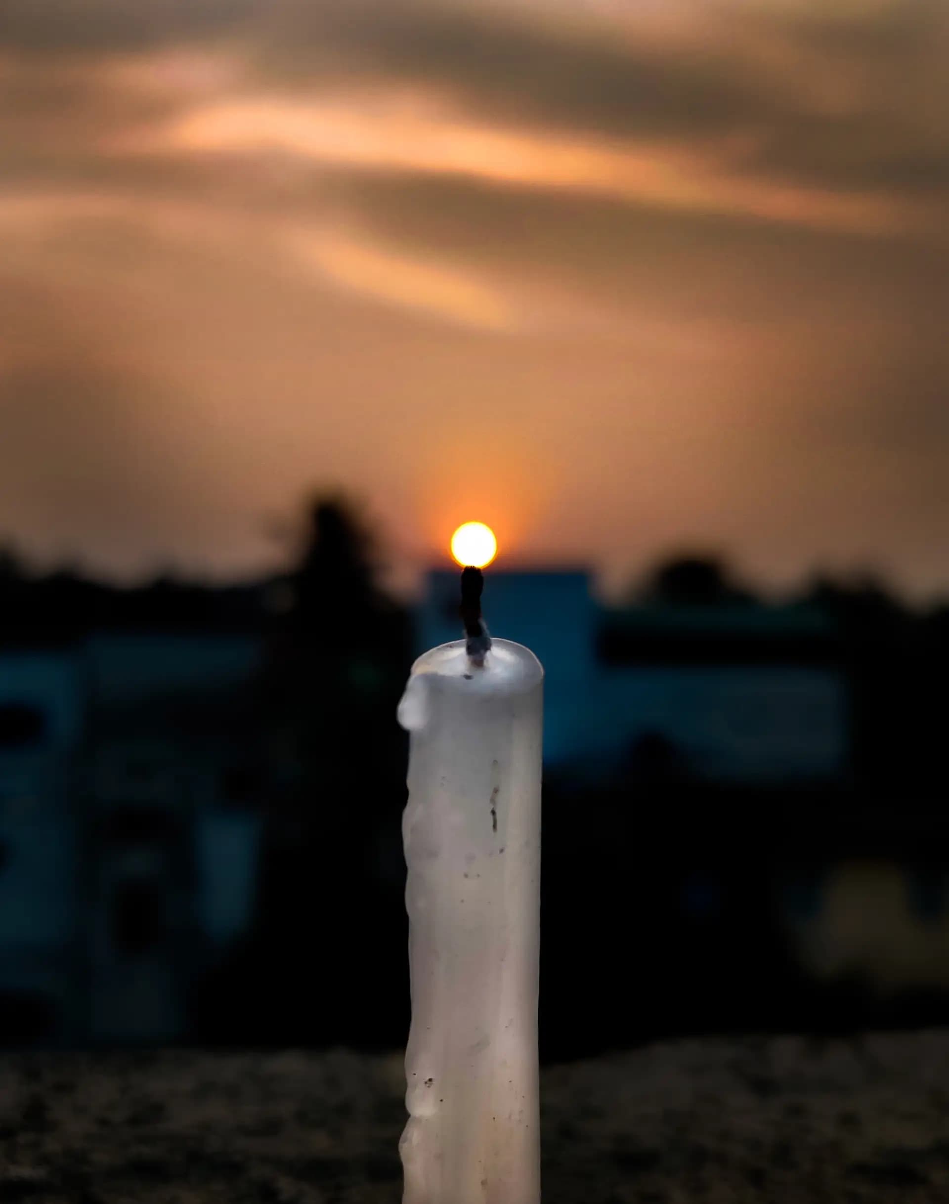 It was the time of sunset..