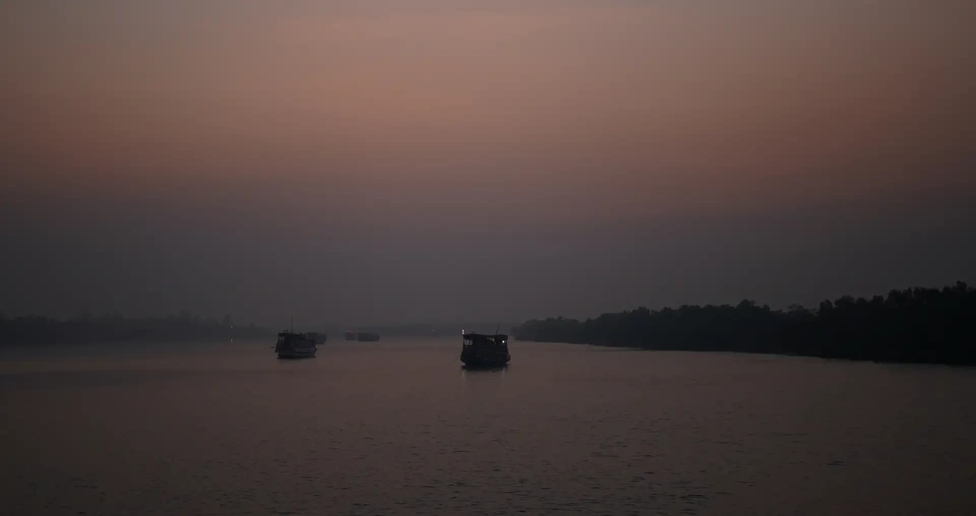 A beautiful dawn at Sundarban.